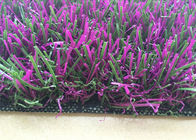 1m Wide 40mm Synthetic Grass Roll Green Curly Yarn Avender Flowers Color