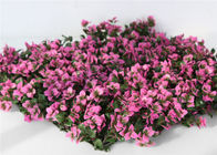 Faux Greenery Privacy Fence  Artificial Leaves Mat For Wall Pink And Green Leaves