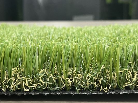 12000D 3m By 3m 35mm Artificial Grass Tiles Outdoor Fibrillate Yarn 6 Straight 8 Curly